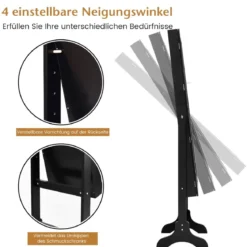 Abschließbarer Schmuckschrank mit Verstellbarem Winkel & Ganzkörperspiegel Schmuckregal