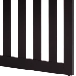 Absperrgitter Hunde 89 cm Hoch 2 Paneelen Schutzgitter Holz Klappbar (Braun-Verlängerung)