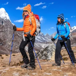 Alu Trekkingstöcke mit EVA- & Naturkork-Griffen Ausziehbares WanderstöckeWalking Stöcke Blau