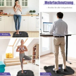Anti-Ermüdungsmatte mit Massagepunkten & 360° Rollendem Massageball Stehmatte