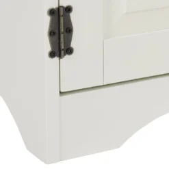 Antik Holz Highboard Hochschrank Kommode mit Verstellbaren Ablageboden