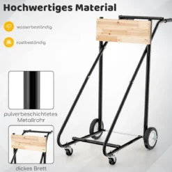 Außenborder Ständer auf Rädern mit 150 KG Tragfähigkeit Robuster Motor Transportwagen