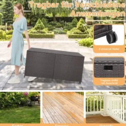 Aufbewahrungsbox mit 662 L Fassungsvermögen 150 x 77 x 73 cm