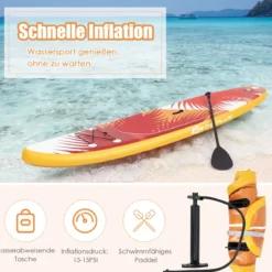 Aufblasbares Stand Up Paddle Board Aufblasbares Stand Up Paddle Board 335 x 76 x 15 cm Orange