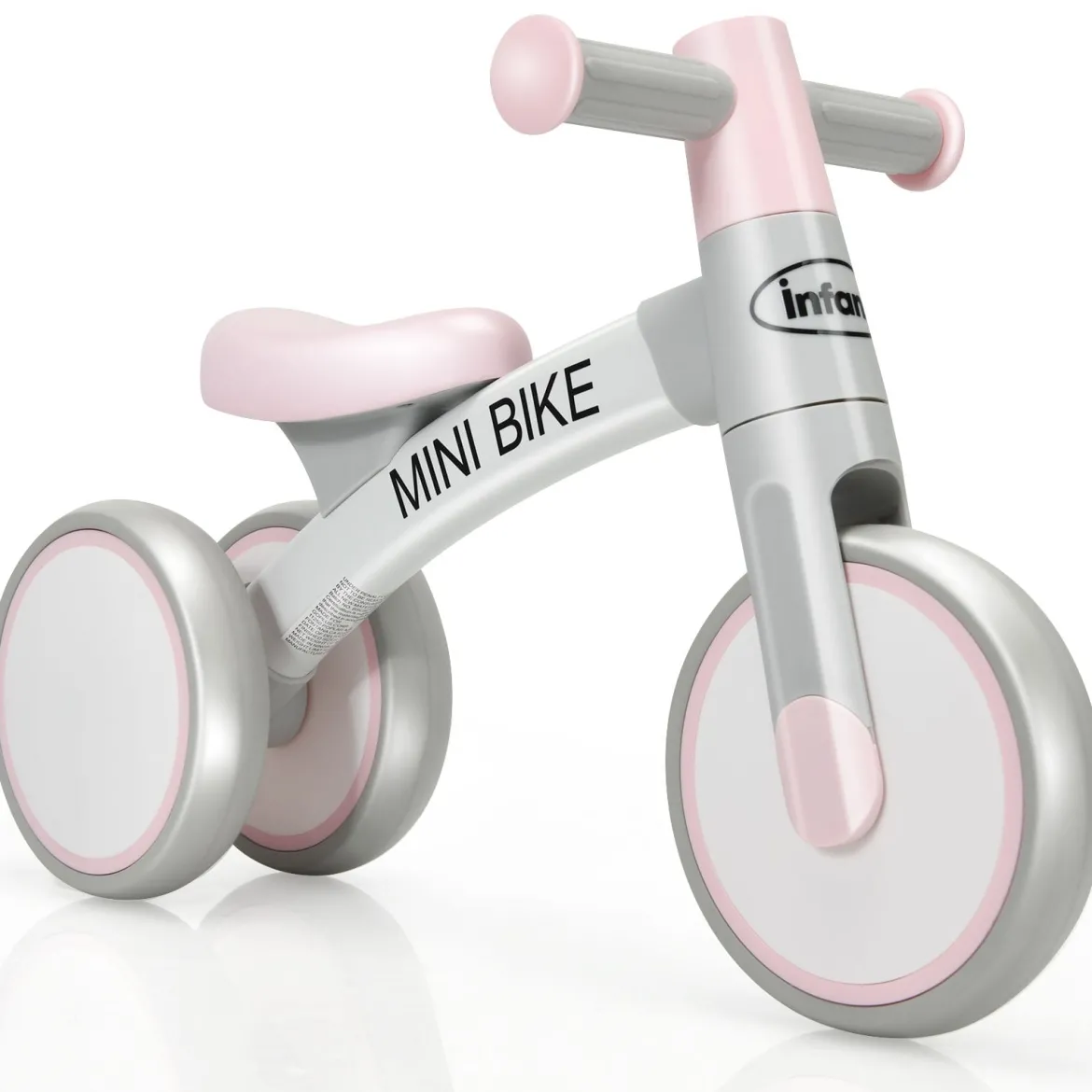 Baby-Dreirad Dreirad für Kinder im Altervon 1-3 Jahren Balance Bike Kinderlaufrad Lauflernrad Rosa