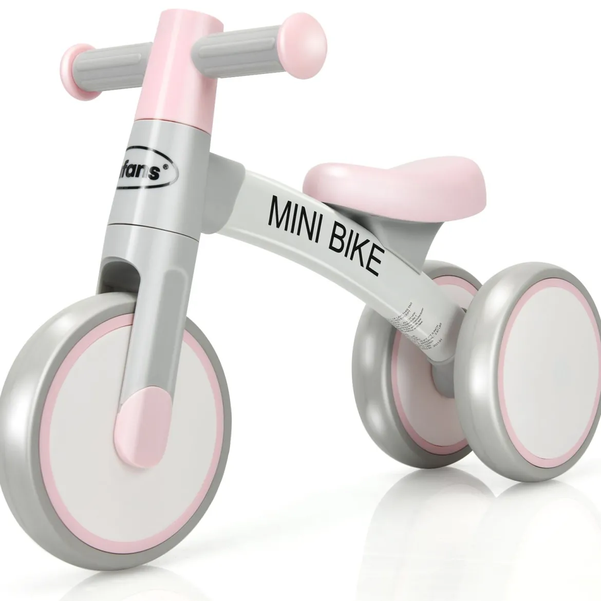 Baby-Dreirad Dreirad für Kinder im Altervon 1-3 Jahren Balance Bike Kinderlaufrad Lauflernrad Rosa