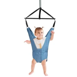 Baby Jumper Türhopser Babyschaukel Verstellbarer Baby-Hängeschaukelsitz Blau