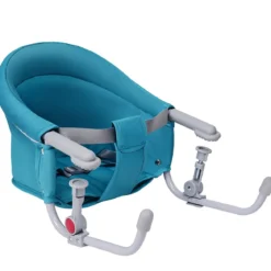 Baby Tischsitz Babysitz klappbar mit Befestigungsclip Hochstuhl Hellblau