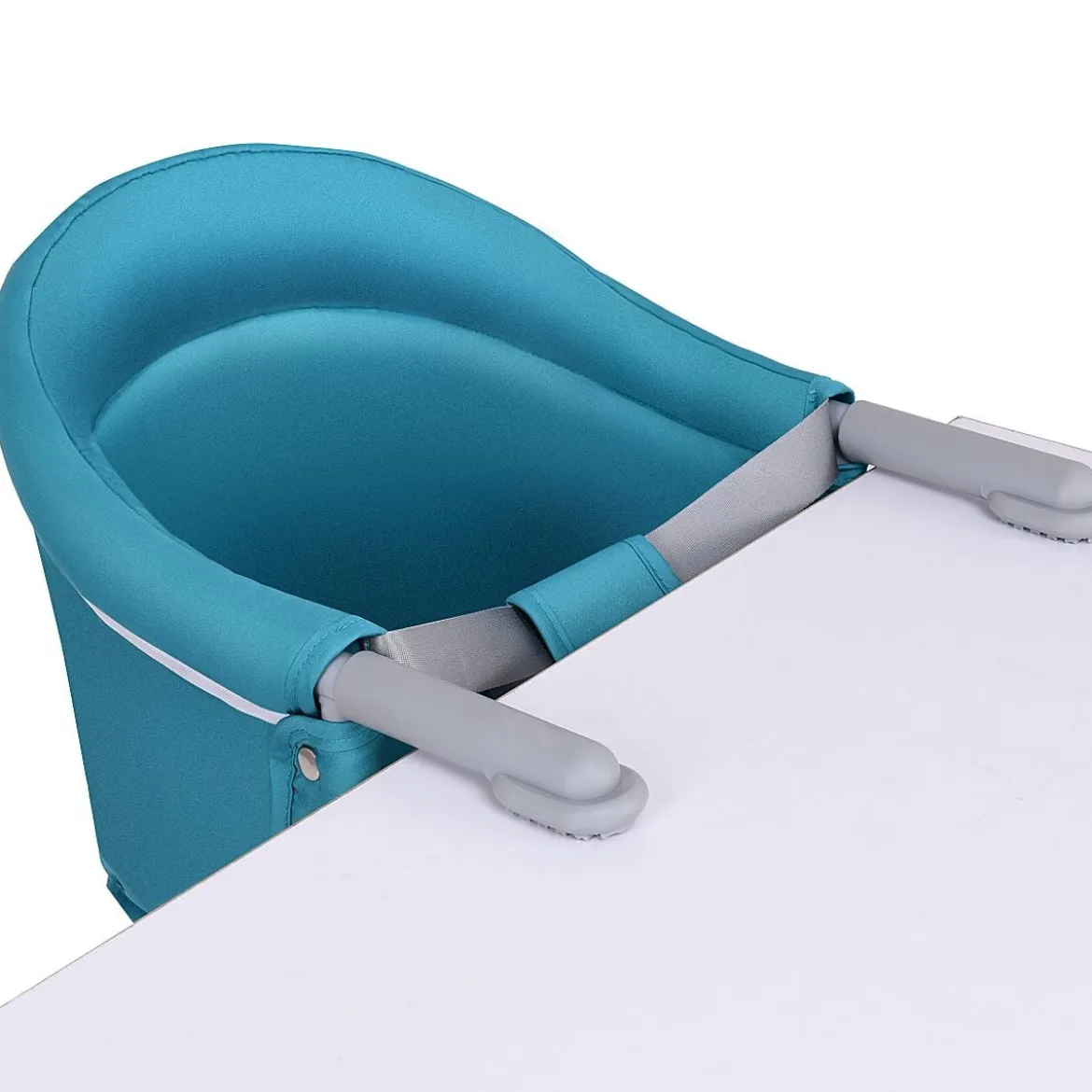 Baby Tischsitz Babysitz klappbar mit Befestigungsclip Hochstuhl Hellblau
