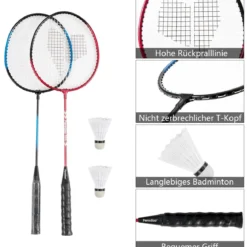 Badmintonnetz Höhenverstellbares Badminton-Netzständer Volleyballnetz 3 x 1,5 m