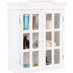 Badschrank Medizinschrank Hängend Badezimmerschrank für Bad 53 x 22 x 66,5 cm Weiß