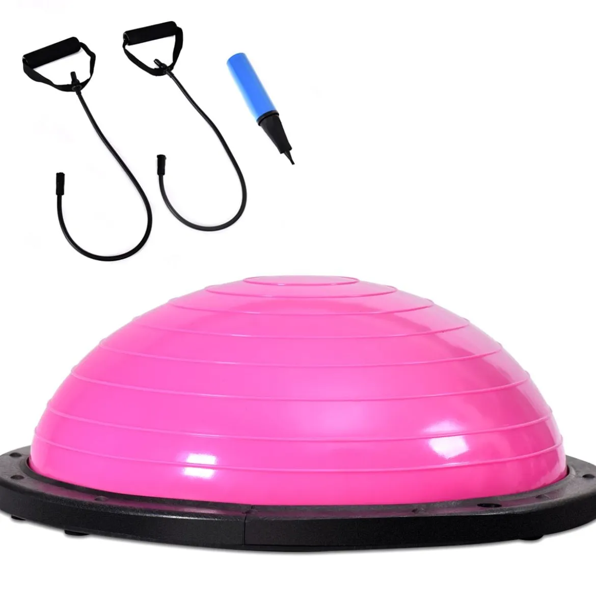 Balance Trainer Ball Yoga Pilates Gymnastikball Körperbalance Flexibilität Rehabilitation ø59cm- rosa