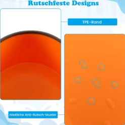 Balanciersteine für Kinder Stapelsteine rutschfest Flusssteine für Indoor & Outdoor Stepping Stones bis 80 kg Belastbar (Rechteckig)