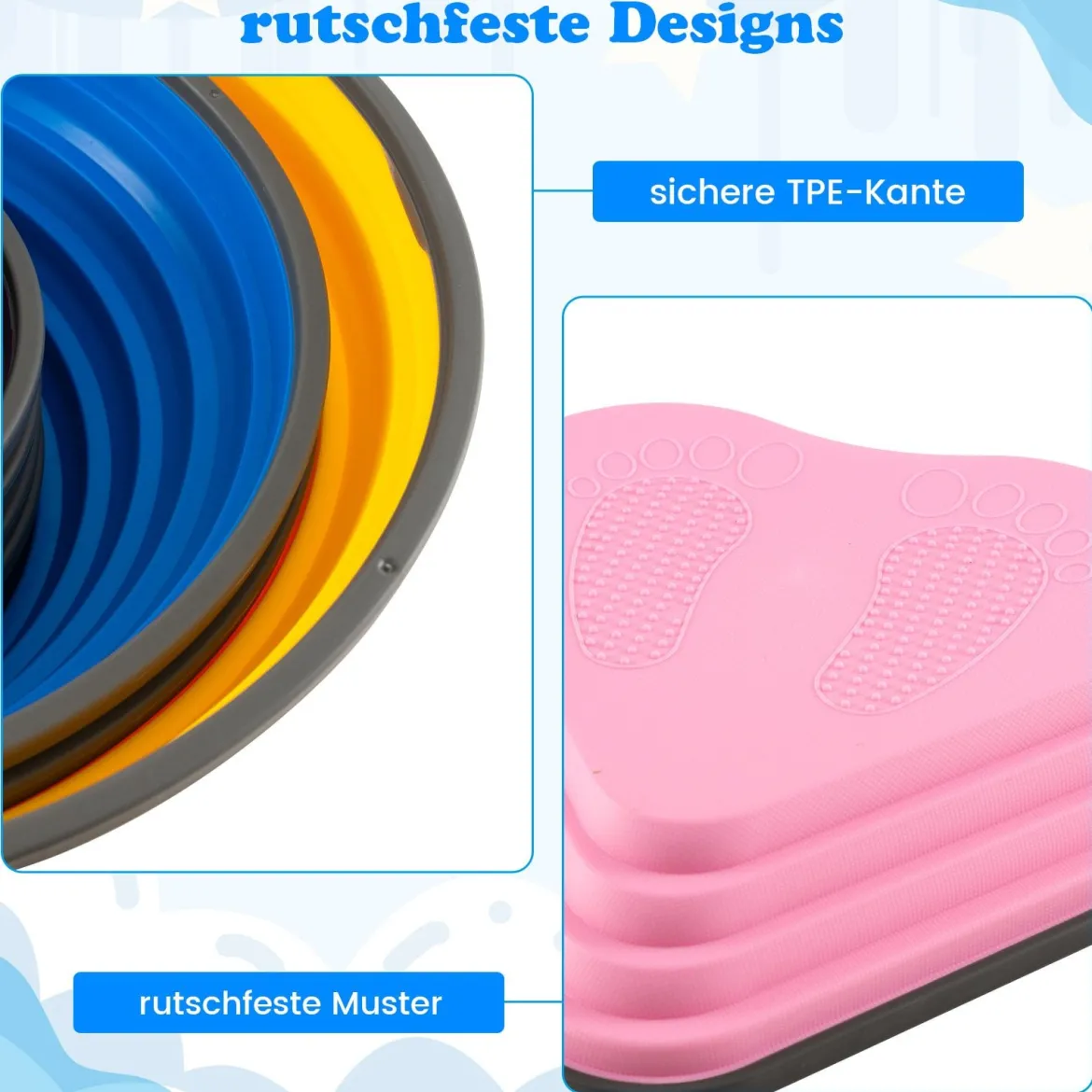 Balanciersteine für Kinder Stapelsteine rutschfest Flusssteine für Indoor & Outdoor Sensorisches Spielzeug ab 3 Jahren (Herz)