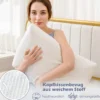 Bambus-Aktivkohle Kopfkissen 2er Set 40 x 60 cm Schlafkissen für schmerzlindernden Schlaf Weiß