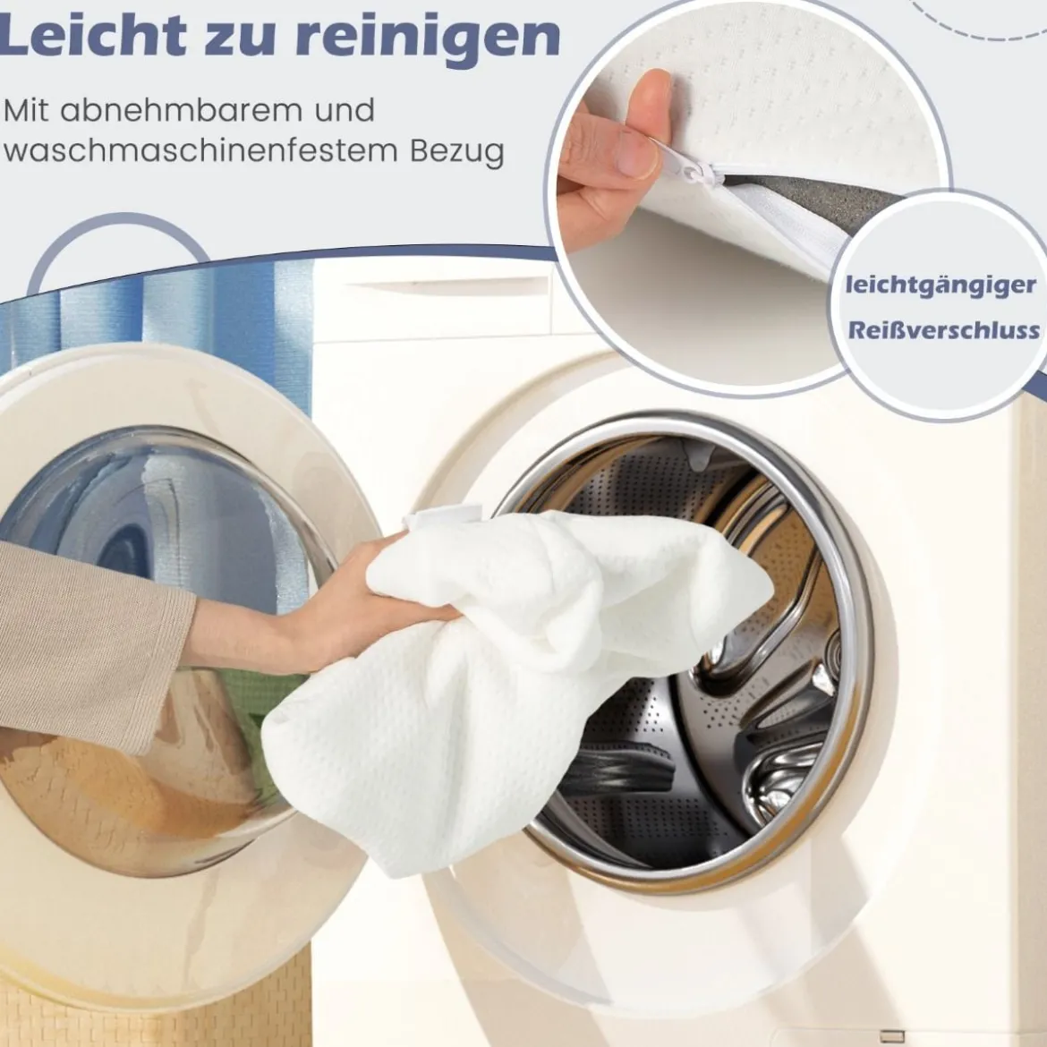 Bambus-Aktivkohle Kopfkissen 2er Set 40 x 60 cm Schlafkissen für schmerzlindernden Schlaf Weiß