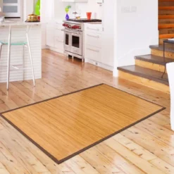 Bambusmatte Wohnzimmer Bambusteppich Bambus Küchenteppich 150 x 240 cm
