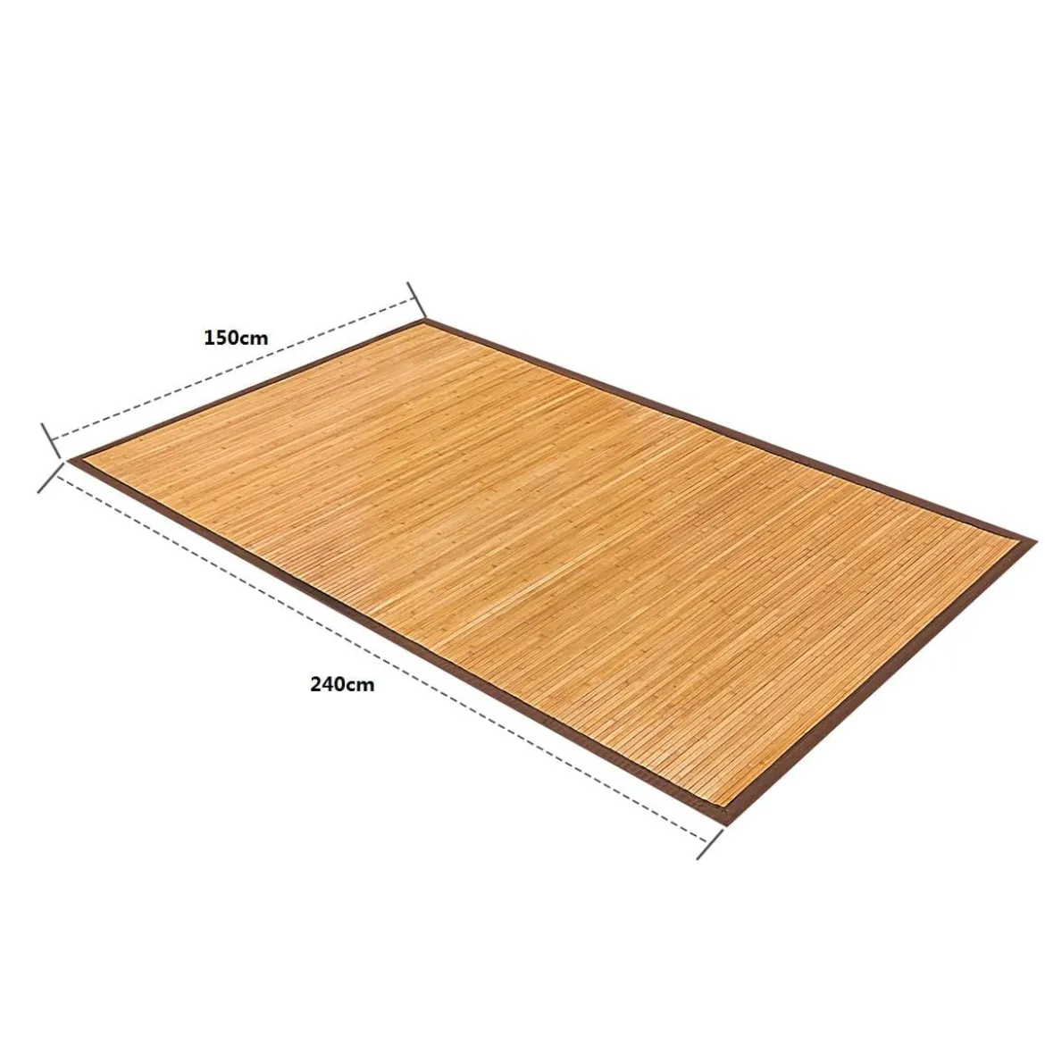 Bambusmatte Wohnzimmer Bambusteppich Bambus Küchenteppich 150 x 240 cm