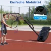 Basketballkorb mit PE-Rückwand Outdoor Basketballanlage 215-260 cm 8-fach Höhenverstellbar