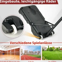 Basketballständer 90/158-210 cm höhenverstellbar Basketballkorb mit Ständer wetterbeständig Indoor Outdoor