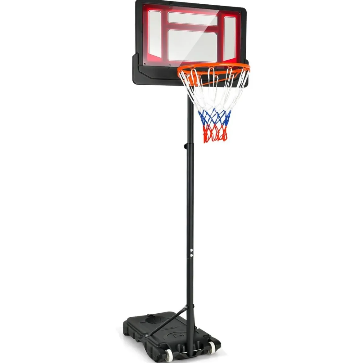 Basketballständer 90/158-210 cm höhenverstellbar Basketballkorb mit Ständer wetterbeständig Indoor Outdoor