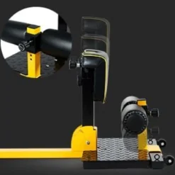 Beintrainer 8-in-1 Multifunktionaler Kniebeugentrainer Trainingsgerät für Liegestütze Bauchmuskel Gelb und Schwarz