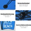 Bodyboard leichtgewichtig Schwimmbrett für den Strand für Kinder & Erwachsene 106cm Blau