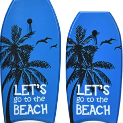 Bodyboard leichtgewichtig Schwimmbrett für den Strand für Kinder & Erwachsene 106cm Blau