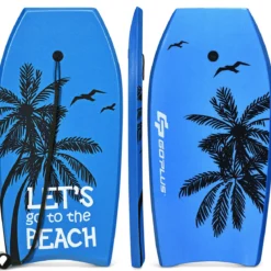 Bodyboard leichtgewichtig Schwimmbrett für den Strand für Kinder & Erwachsene 106cm Blau