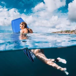Bodyboard leichtgewichtig Schwimmbrett für den Strand für Kinder & Erwachsene 106cm Blau