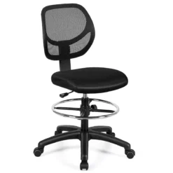 Bürostuhl Computerstuhl Höheverstellbar Drehstuhl Netzstuhl 63 x 64 x 95,5 - 114,5 cm Schwarz