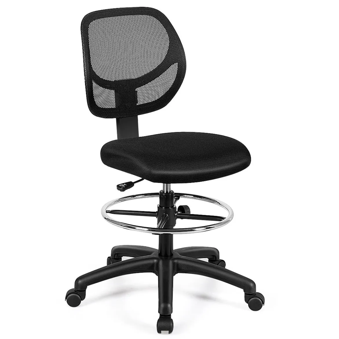 Bürostuhl Computerstuhl Höheverstellbar Drehstuhl Netzstuhl 63 x 64 x 95,5 - 114,5 cm Schwarz