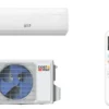24000BTU Split Klimaanlage Klimageräte mit Heizfunktion Kältemittel R32 & Kupferleitung Weiß