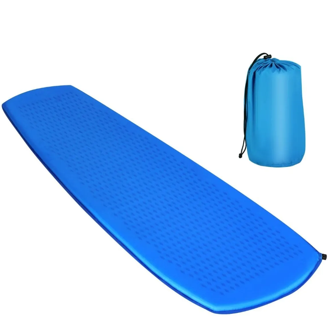 Campingmatratze Schlafmatte inklusive Tragetasche 200 x 65 cm Blau