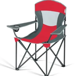 Campingstuhl mit Sonnendach Outdoor-Stuhl Klappstühle mit Sonnenschirm 90 x 72 x 150 cm Rot