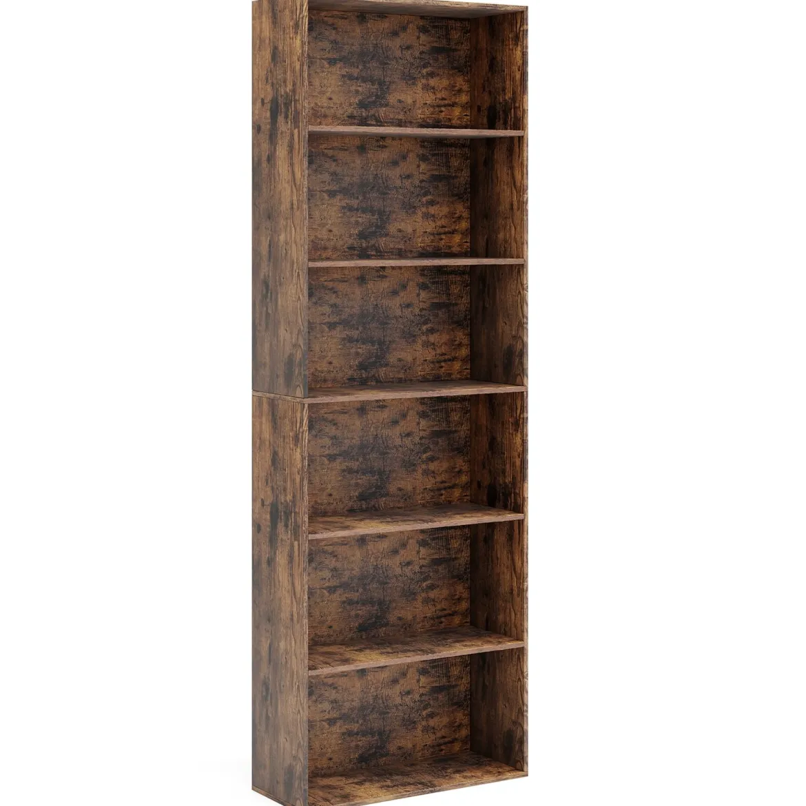 178 cm Bücherregal mit 2 Kippsicherungssets Freistehendes Standregal Display Regal Braun
