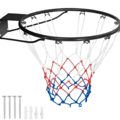 Ø45cm/37cm Basketballkorb mit Ring & Netz für Tür & Wandmontage Indoor Mini Basketball Korb