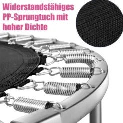 Ø 97 cm faltbares Trampolin Mini-Falttrampolin für Kinder tragbar Rosa