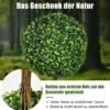 75 cm hoher künstlicher Formschnittbaum mit 3 Kugeln immergrüner Kunstbaum