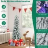 120 cm Hoher künstlicher Weihnachtsbaum mit 225 PVC-Astspitzen 100 LED-Lichtern