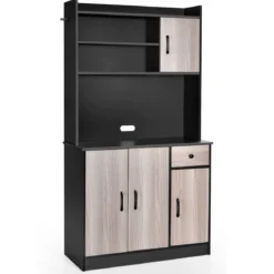 180 cm Küchenschrank mit Ladestation & Arbeitsplatte & Schublade Buffet Sideboard