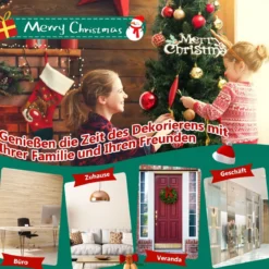 120 cm Künstlicher Weihnachtsbaum im Topf mit Beleuchtung & Timer Tannenbaum Topfbaum