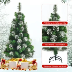 120 cm Künstlicher Weihnachtsbaum mit Schnee Kiefer Scharnier-Baum