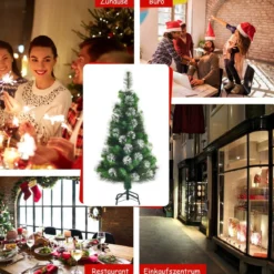 120 cm Künstlicher Weihnachtsbaum mit Schnee Kiefer Scharnier-Baum