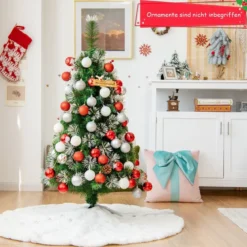 120 cm Künstlicher Weihnachtsbaum mit Schnee Kiefer Scharnier-Baum