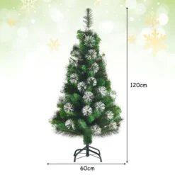 120 cm Künstlicher Weihnachtsbaum mit Schnee Kiefer Scharnier-Baum
