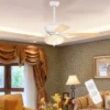 132cm leiser Deckenventilator Holz mit Beleuchtung umkehrbar Ventilator mit Lampe 4H Timer Weiß