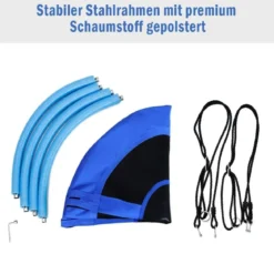 Ø100 cm Nestschaukel mit Hängegurte Schaukel Kinderschaukel Garten Blau