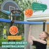 φ 244 cm Outdoor-Trampolin Outdoor-Trampolin mit Basketballkorb