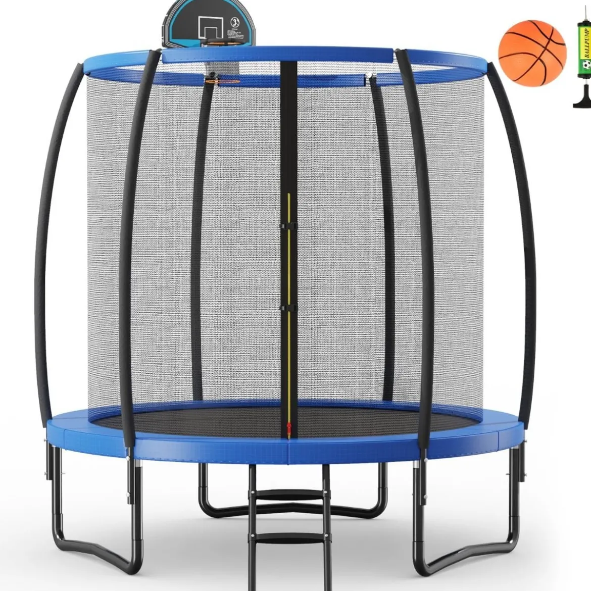φ 244 cm Outdoor-Trampolin Outdoor-Trampolin mit Basketballkorb
